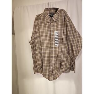 Junction West Mens Shirt Top Size 2xl Button Up Plaid Long Sleeve Cotton
